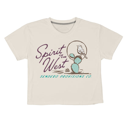 Cactus Wren Boxy Tee - Vintage White