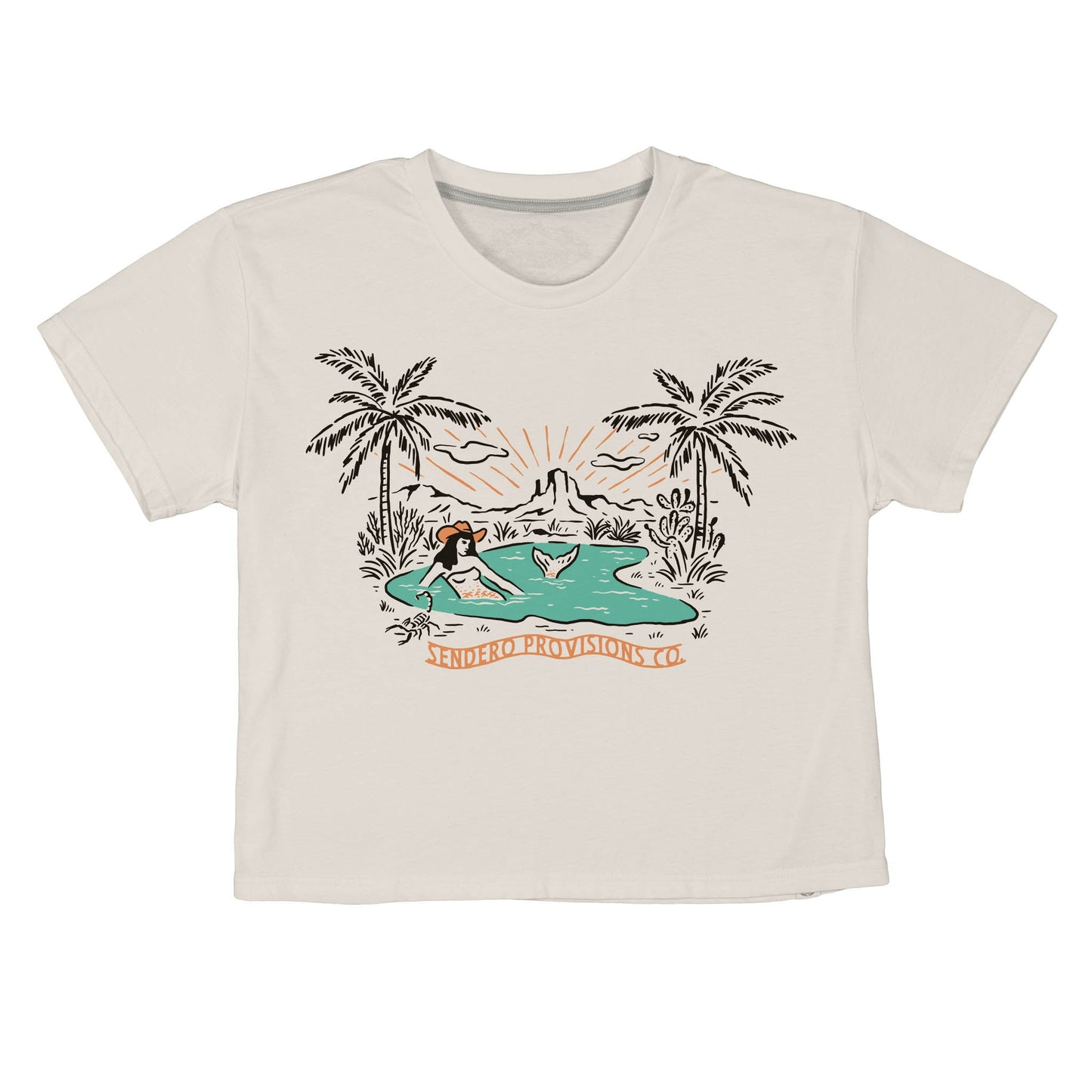 Mirage Boxy Tee - Vintage White