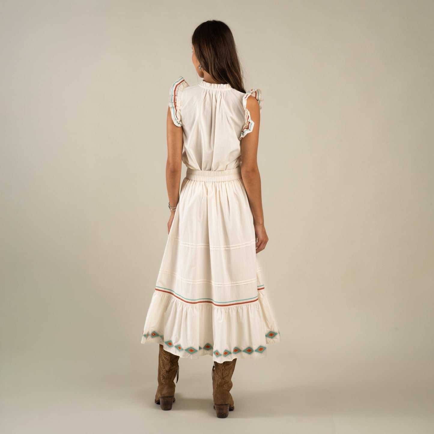 Prairie Skirt - Vintage White