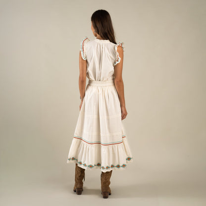 Prairie Skirt - Vintage White