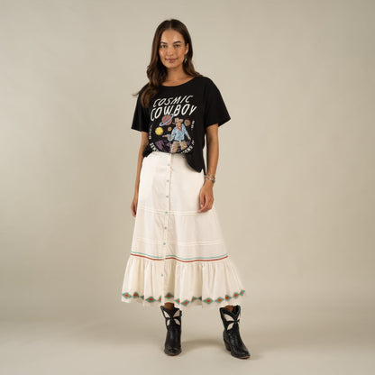 Prairie Skirt - Vintage White