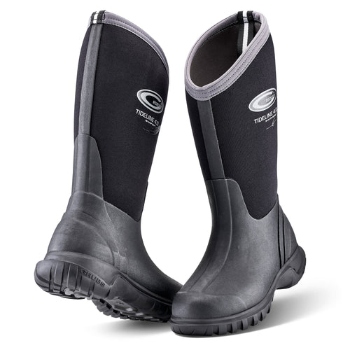 Grubs Boots Tideline Wellies Unisex - Black