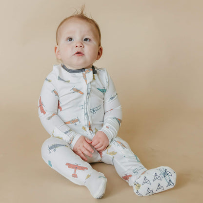 Zip-Up Footie Pajama - Ace