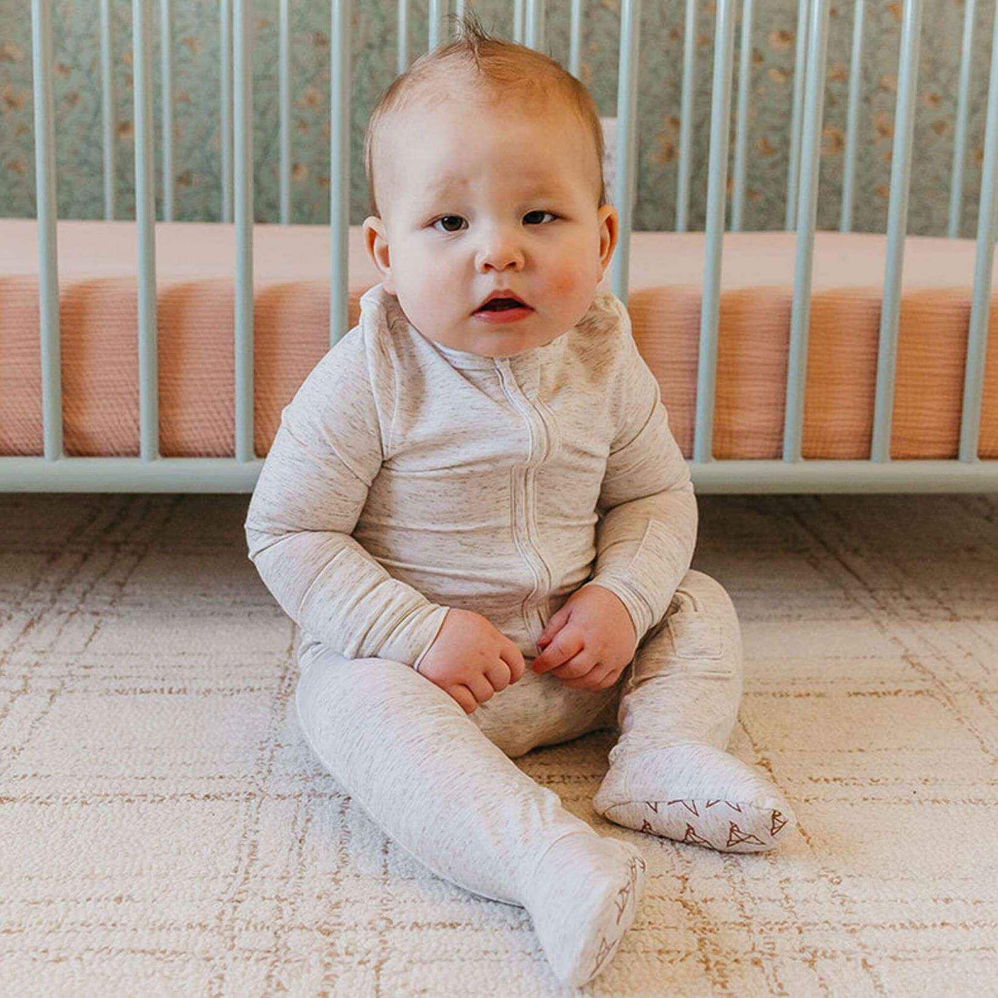 Zip-Up Footie Pajama - Oat
