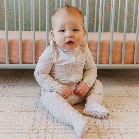 Zip-Up Footie Pajama - Oat