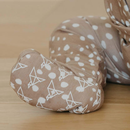 Zip-Up Footie Pajama - Fawn