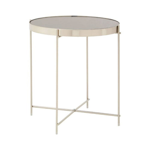 AllURE Grey Mirrored side table STOCK REDUCED TO CLEAR-Renaissance Design Studio