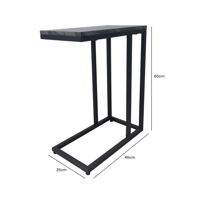 Alora Black metal sofa table reduced see in our Outlet Store Deals-Renaissance Design Studio