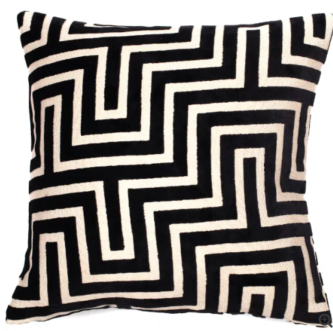 Malini Amazing Black cushion-Renaissance Design Studio