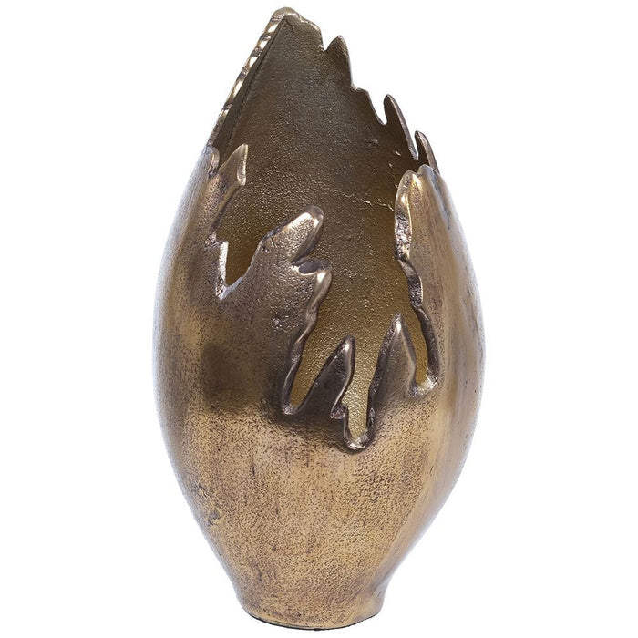 Bessie Gold Distressed Vase - Reduced-Renaissance Design Studio