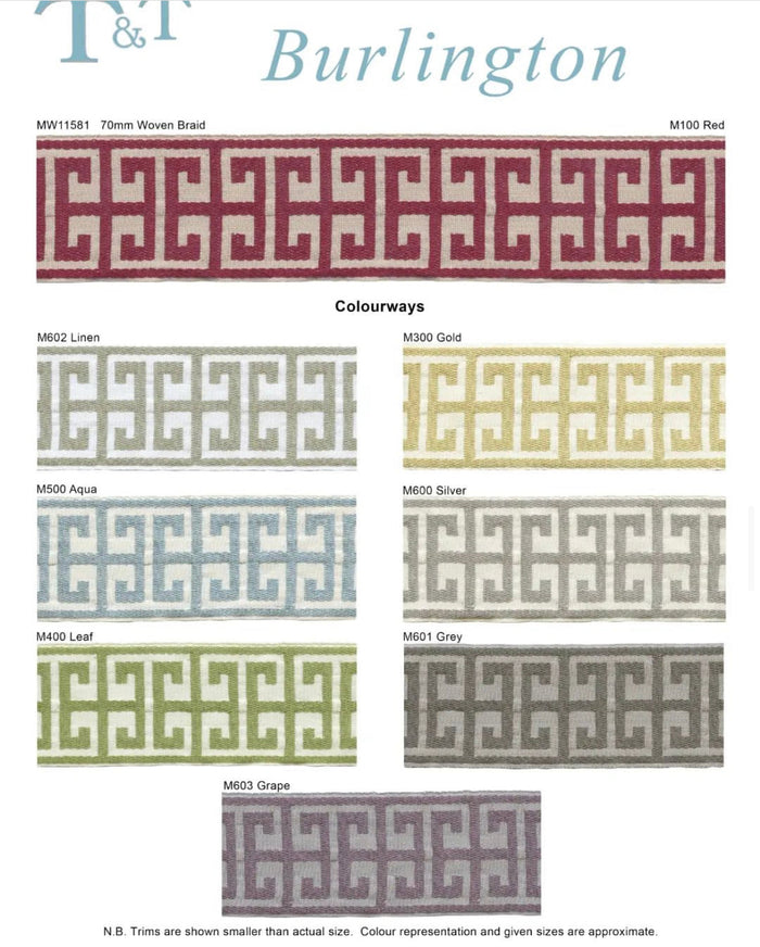 Braids and trims various prices-Renaissance Design Studio