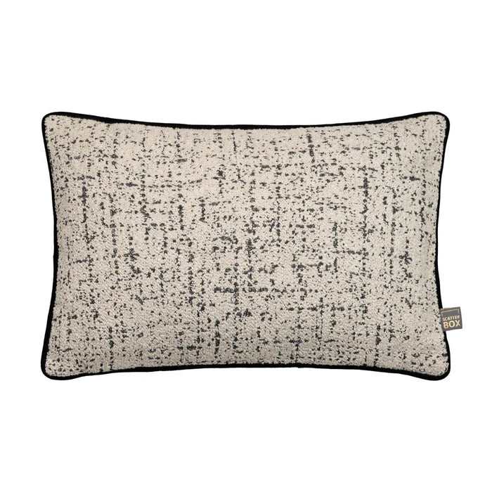 Cocabelle Boucle white and black cushions piped almost half price-Renaissance Design Studio