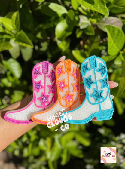 Cowgirl Boot w/ Stars Freshie Silicone Mold