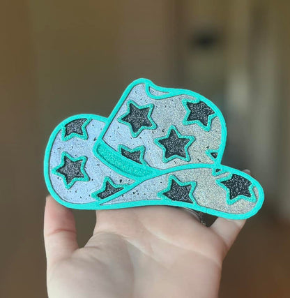 Cowgirl Hat w/ Stars Freshie Silicone Mold