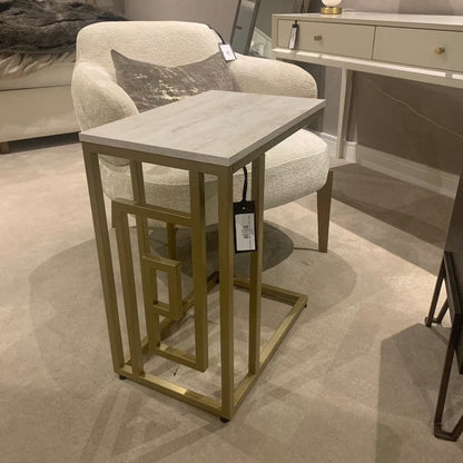 Dillon gold and cream sofa table special boxed-Renaissance Design Studio