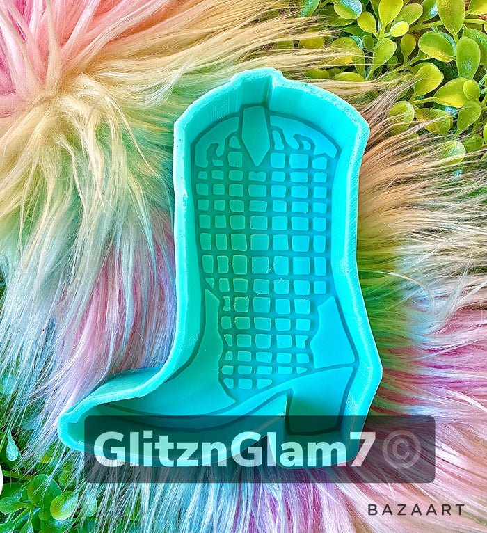 Disco Cowgirl Boot Freshie Silicone Mold