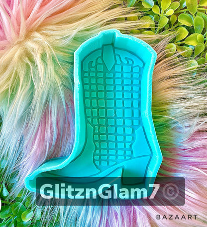 Disco Cowgirl Boot Freshie Silicone Mold