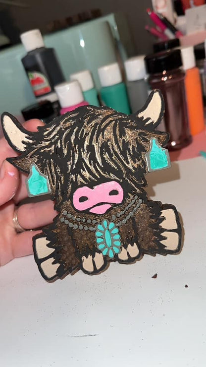 Diva Highland Cow Silicone Mold-GNG7 Exclusive