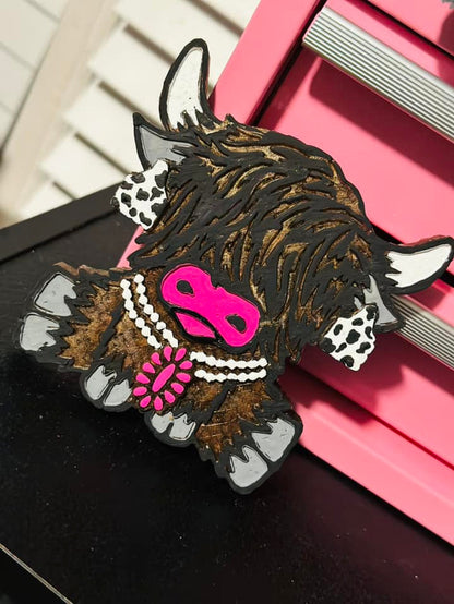Diva Highland Cow Silicone Mold-GNG7 Exclusive