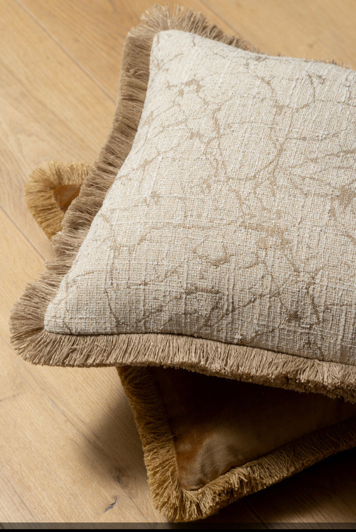Elodie Cushions With Fringe 45x45 cm-Renaissance Design Studio