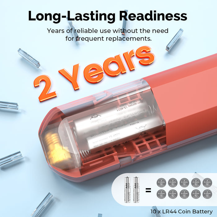 Long-Lasting Readiness. Years of reliable use without the need for frequent replacements.