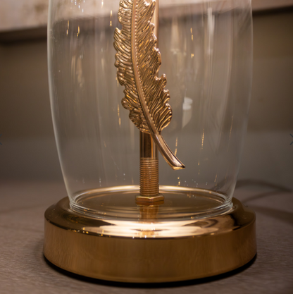 Feather Small Bedside Lamp 33cm-Renaissance Design Studio