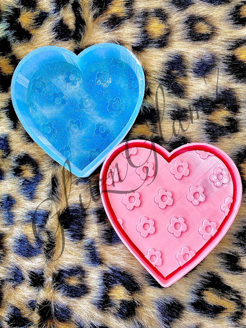 Floral Heart Silicone Mold