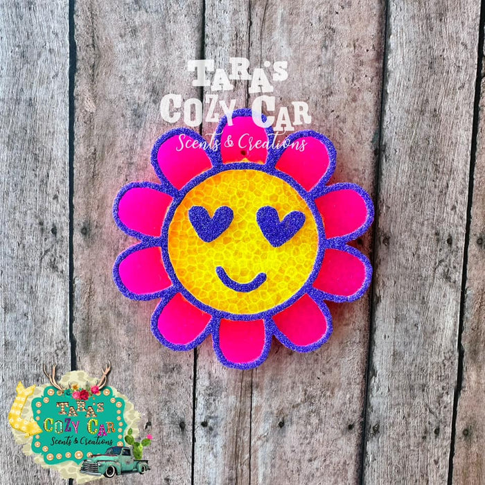 Flower Smiley w/ Heart Eyes Silicone Mold