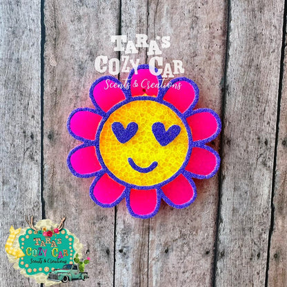 Flower Smiley w/ Heart Eyes Silicone Mold