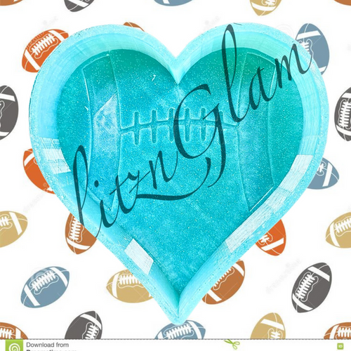 Football Heart Silicone Mold