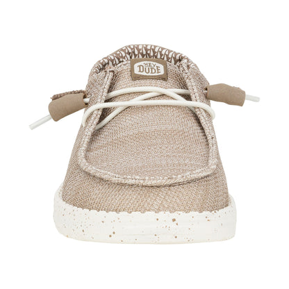 HEYDUDE Wendy Stretch Sox Womens Shoes - Walnut