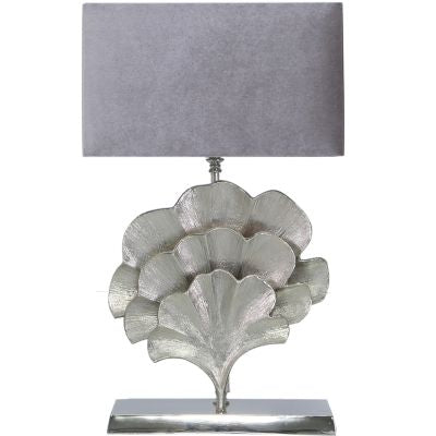 Gingko lamp complete w shade gold SALE PRICE sold as seen half price ,instore only-Renaissance Design Studio