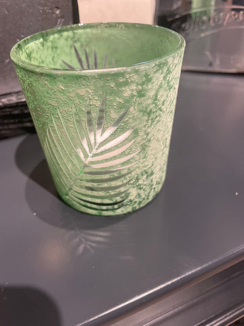 Green candle holder Voitive reduced sold each-Renaissance Design Studio