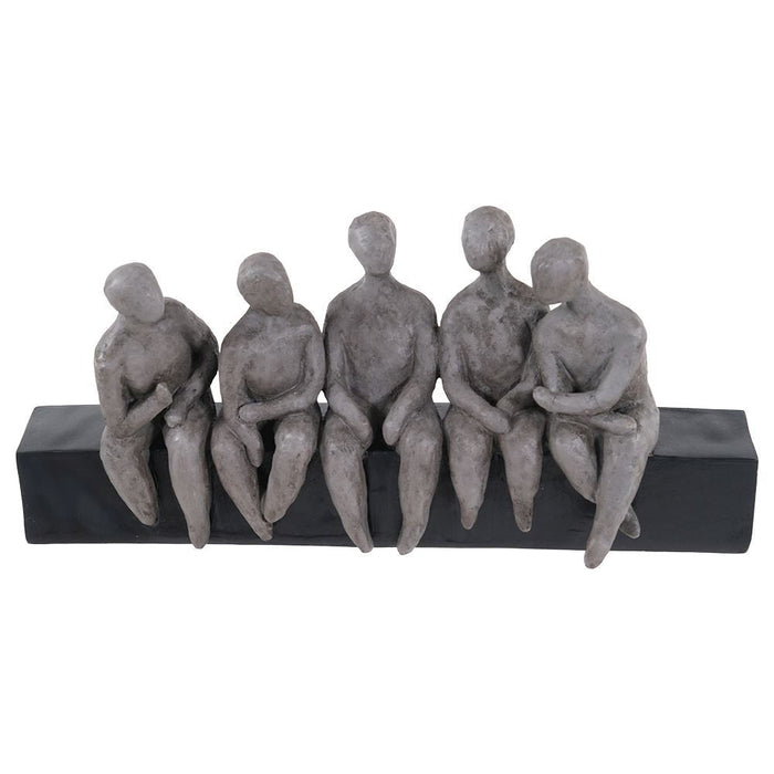 Handsculpted Men Bonding Sculpture-Renaissance Design Studio