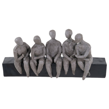 Handsculpted Men Bonding Sculpture-Renaissance Design Studio