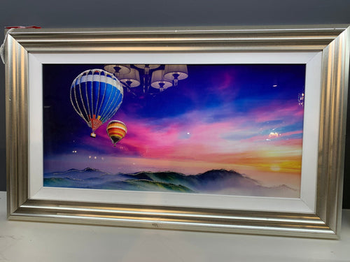 Hot Air Balloon over mountain Size 1 LAST ONE. HALF PRICE reduced for Instore pick up-Renaissance Design Studio