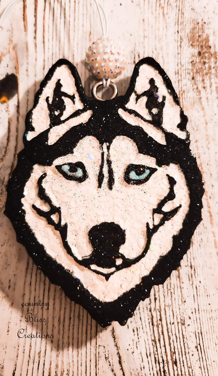 Husky (NO BOW) Freshie Silicone Mold