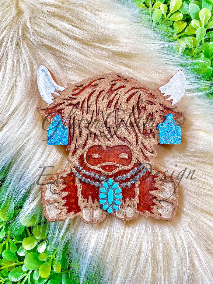 Diva Highland Cow Silicone Mold-GNG7 Exclusive