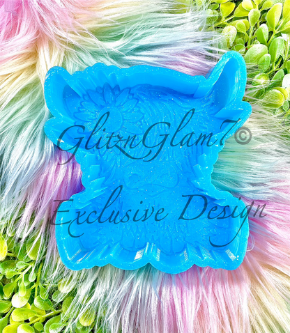 Highland Cow w/ Sunflower Silicone Mold-GNG7 Exclusive