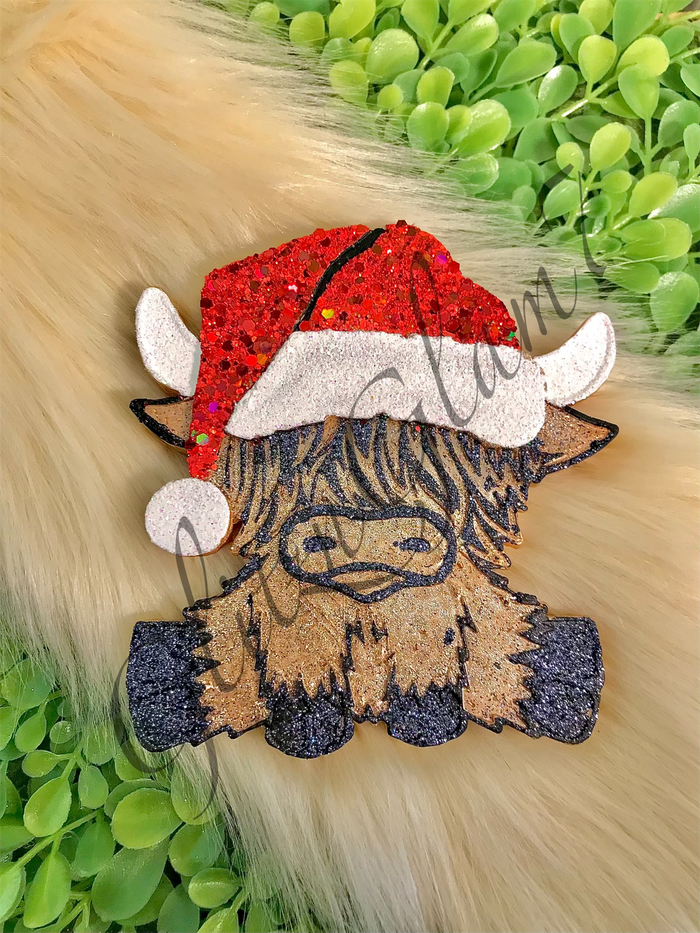 Christmas Highland Baby Cow Silicone Mold-GNG7 Exclusive