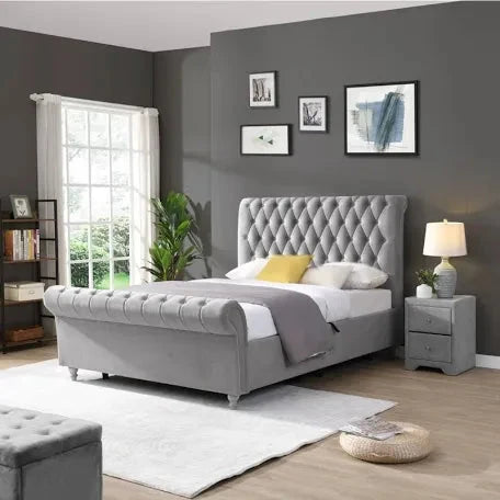 Kilkenny Bed In Grey Reduced-Renaissance Design Studio