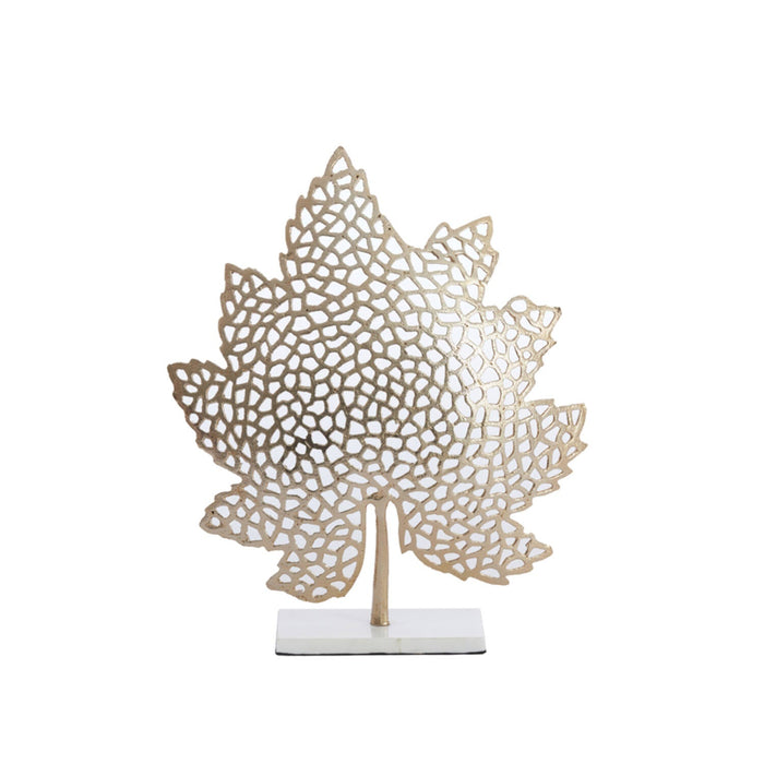 Leaf Gold & Marble White Ornament-Renaissance Design Studio