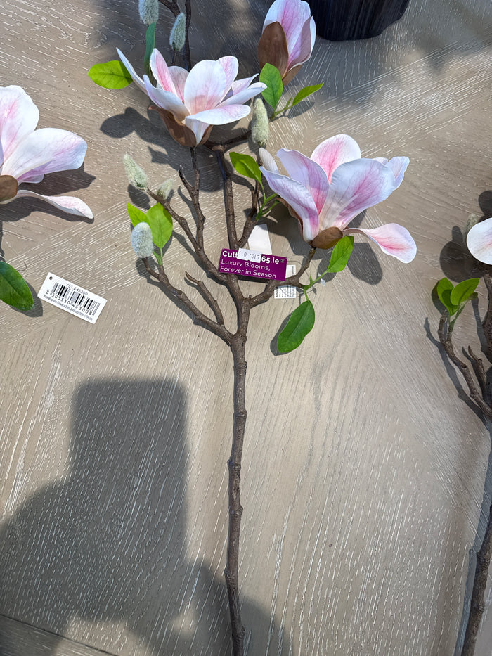 Magnolia flower w 3 heads & buds-Renaissance Design Studio