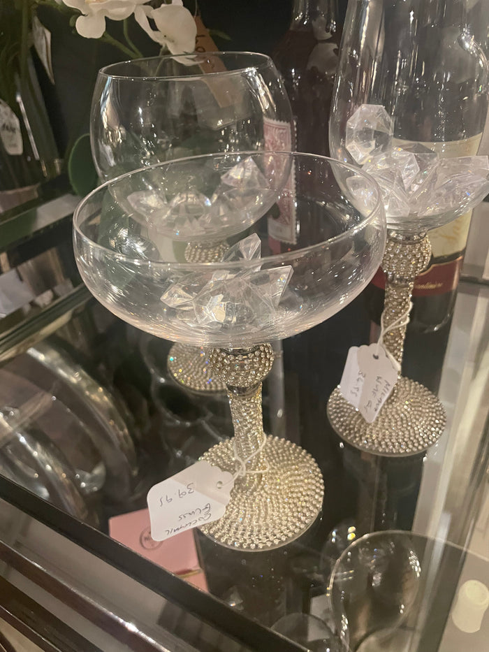 Milano diamonte cocktail glass reduced-Renaissance Design Studio