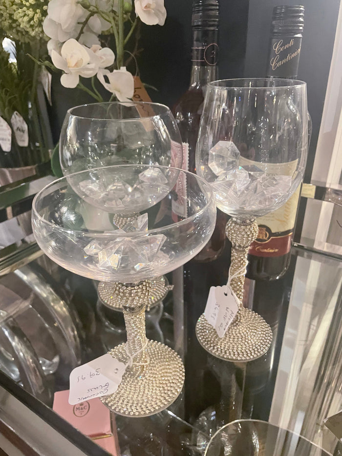Milano diamonte wine glass reduced-Renaissance Design Studio