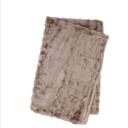 Misty faux fur 120 x 180 cm large throw in choice of 5 shades by skinnwille