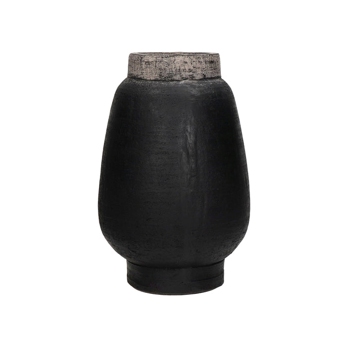 Muriel Terracotta Black Vase-Renaissance Design Studio