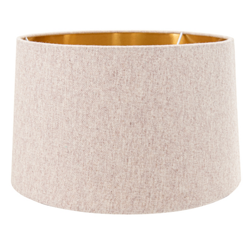 Natural Shade With Gold Lining 40cm-Renaissance Design Studio
