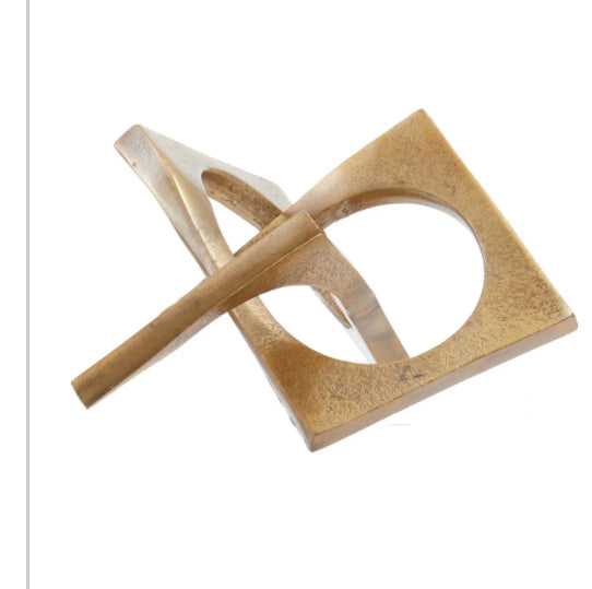 PRATO GOLD FINISH SCULPTURE-Renaissance Design Studio