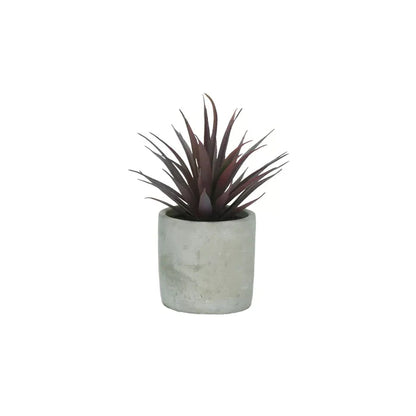 Purple Jungle Plant in cement pot-Renaissance Design Studio